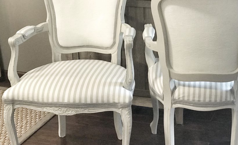 tips on reupholstery, trim, painted fabric