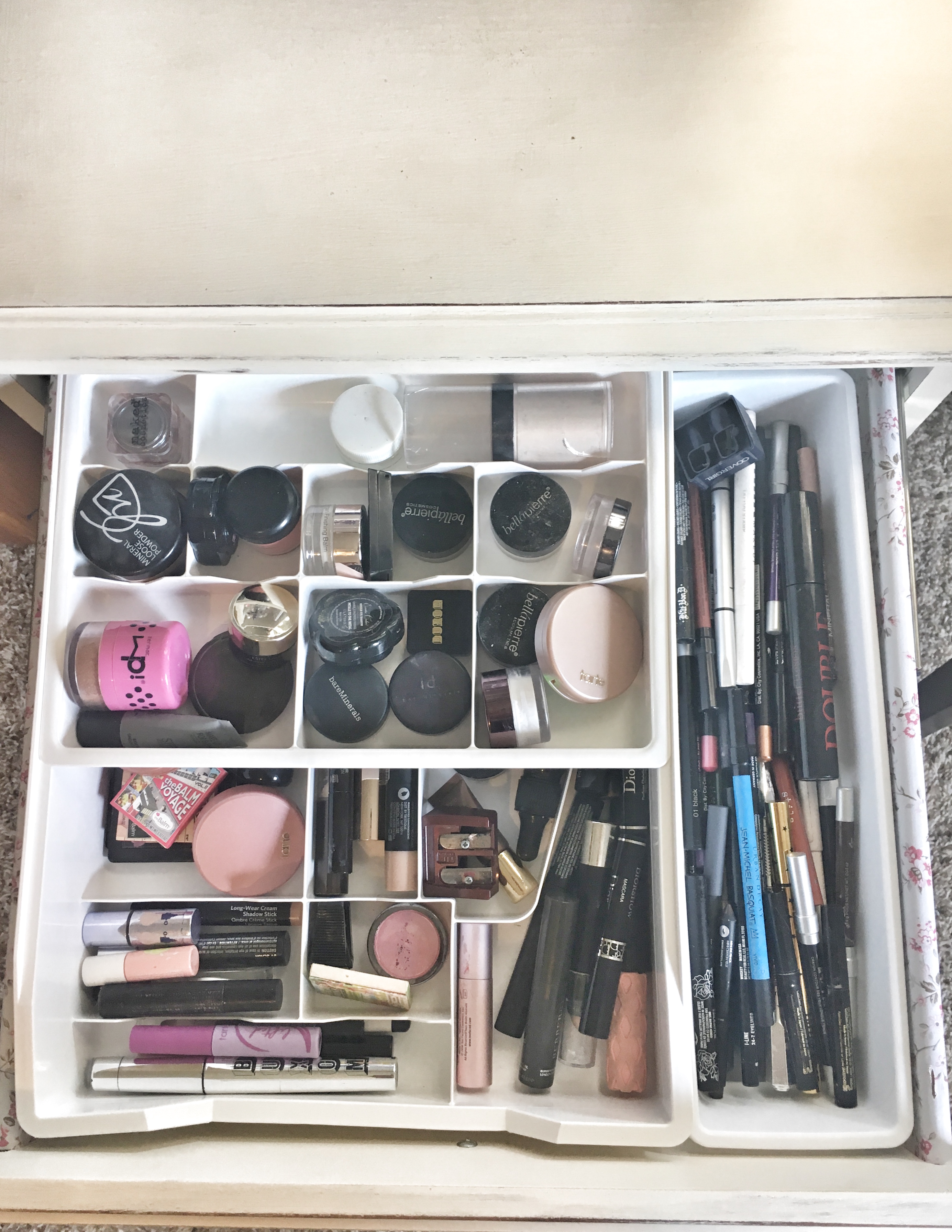 makeup organization, makeup storage solutions, custom vanity