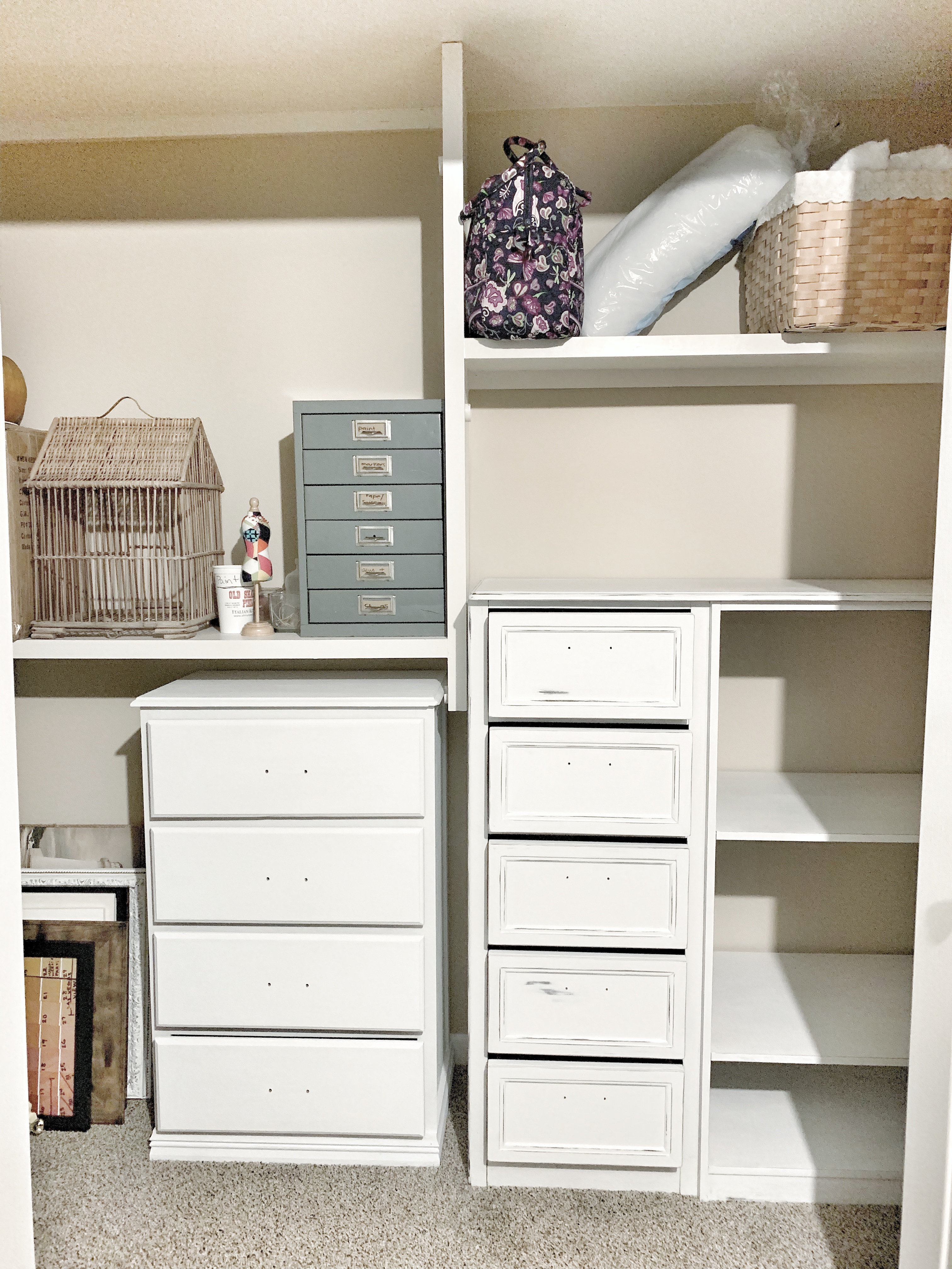 How to Convert a Reach-In Closet to An Organized Office Closet - Postcards  from the Ridge