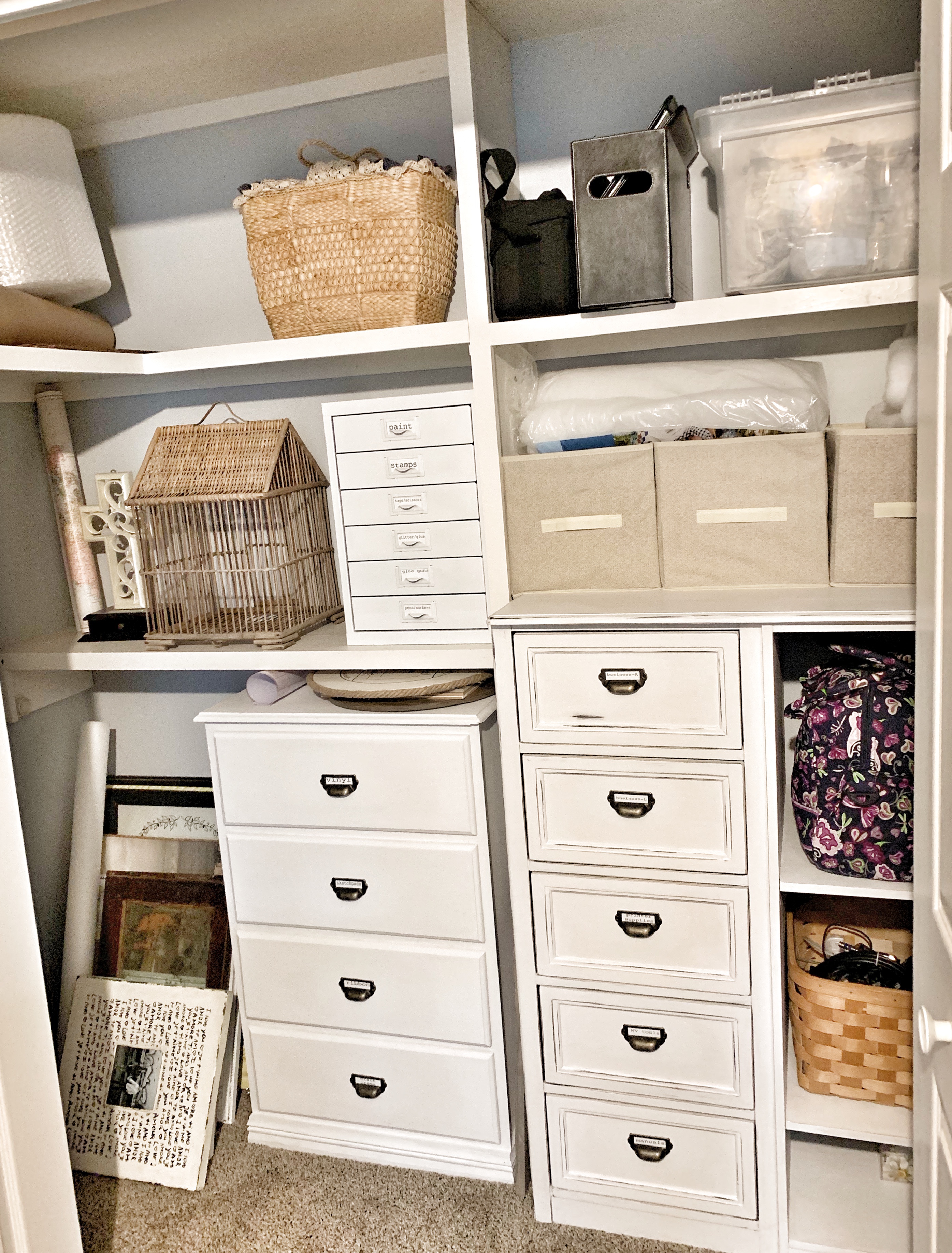 Office Closet Storage and Organization