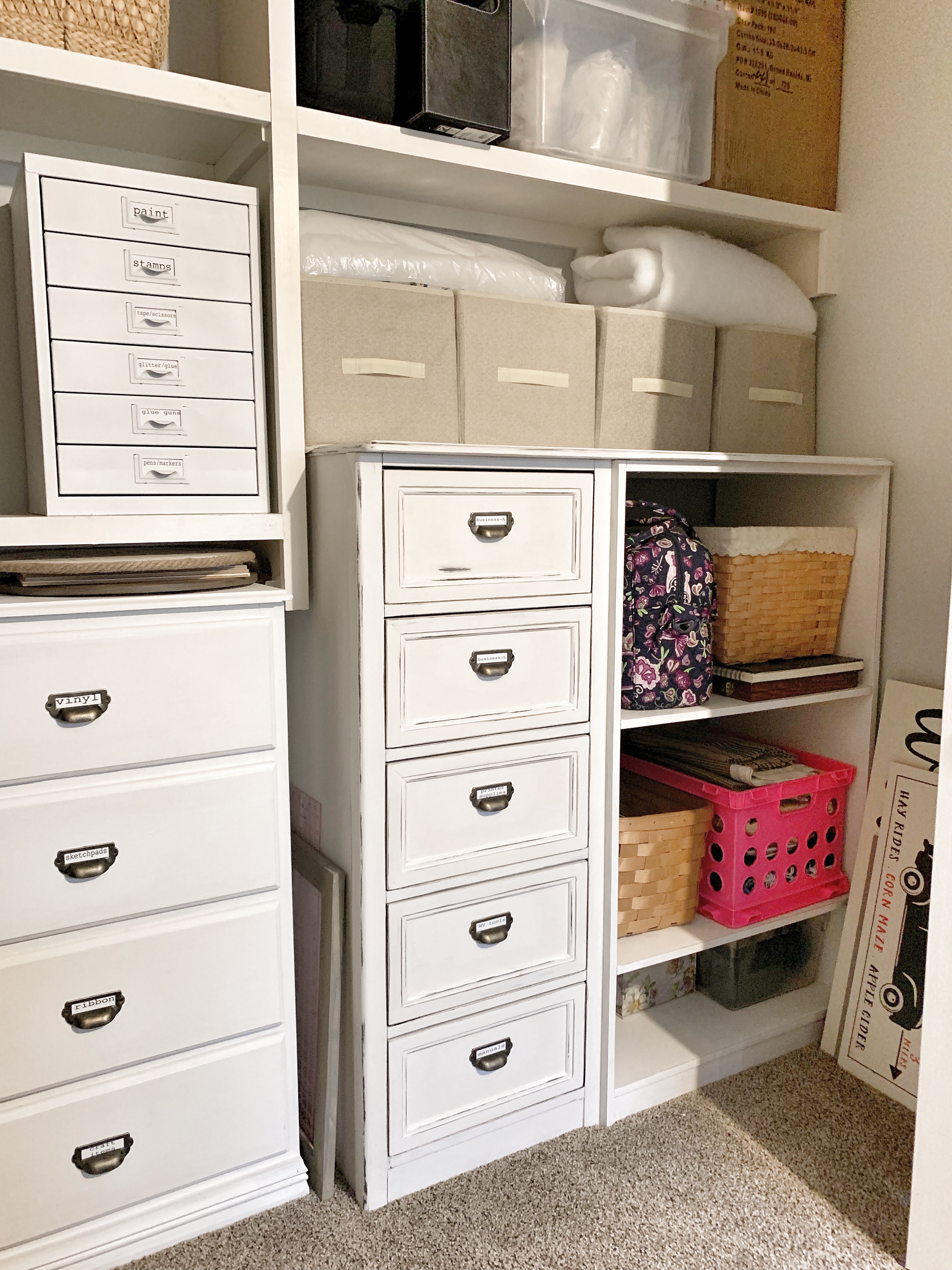 organize office closet