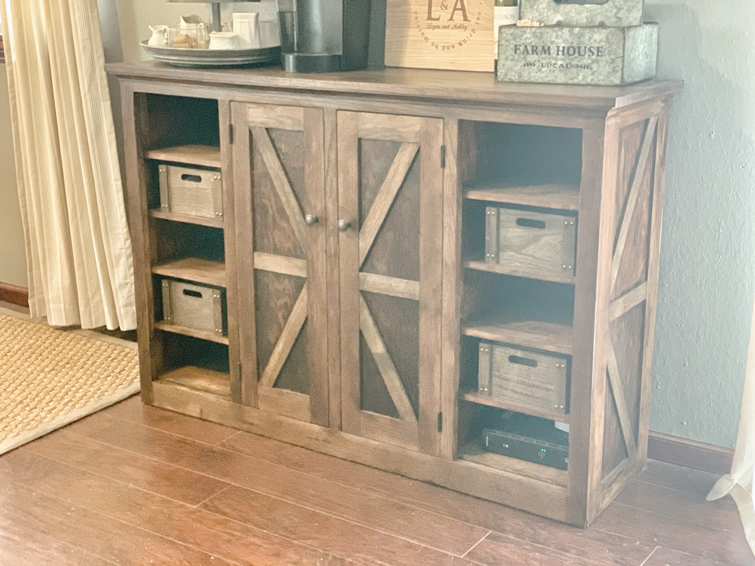 Coffee Bar Cabinet Flip — Ashley Diann Designs