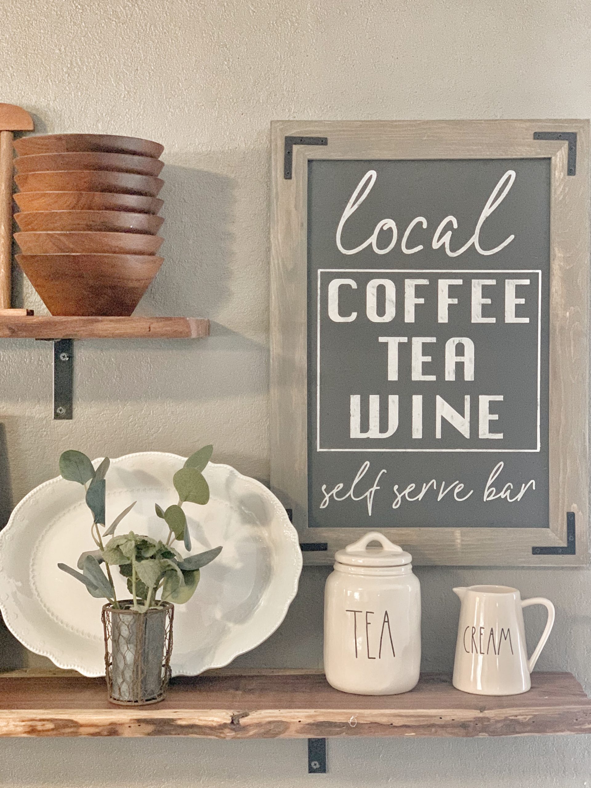 Coffee Bar Cabinet Flip — Ashley Diann Designs