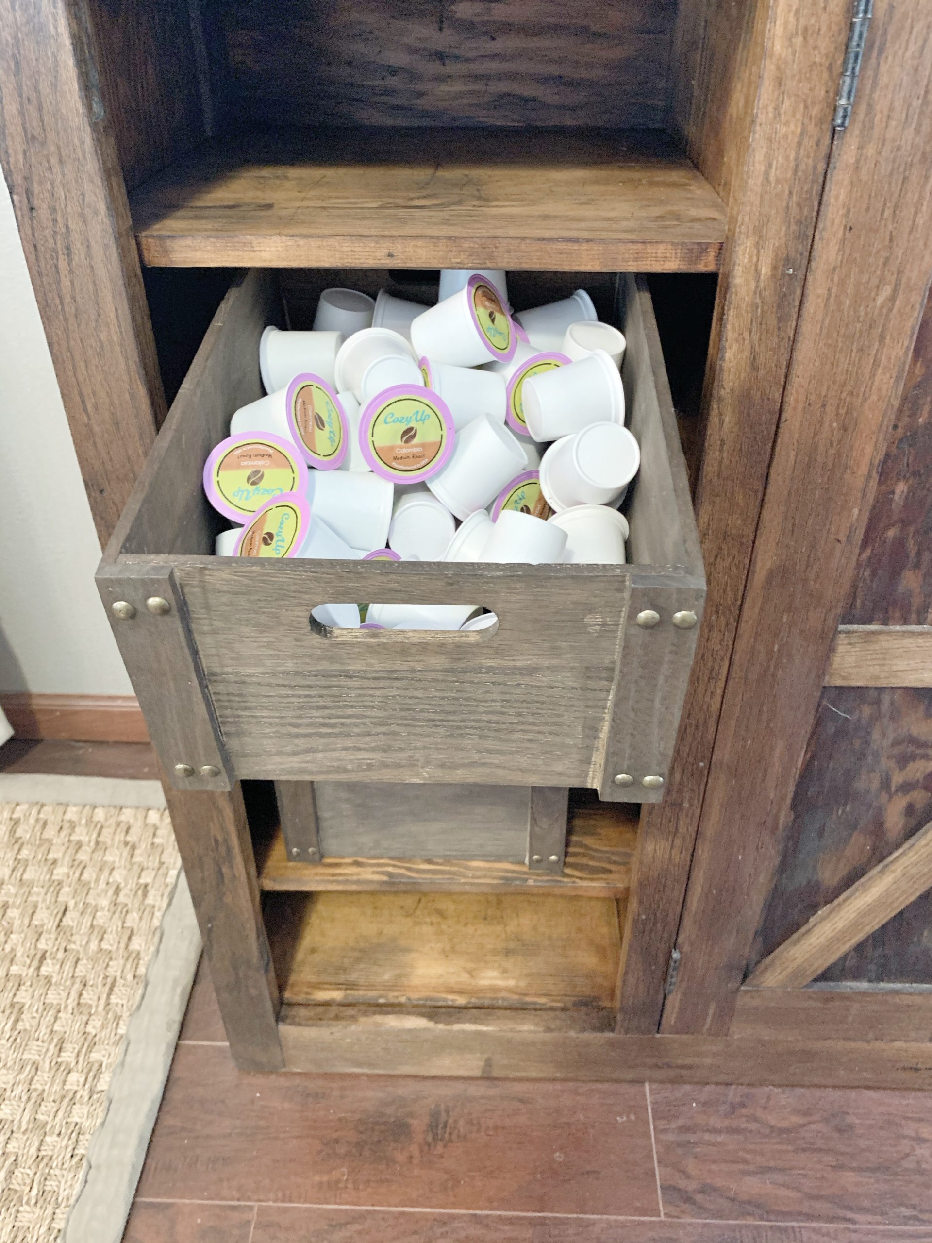 Coffee Bar Cabinet Flip — Ashley Diann Designs